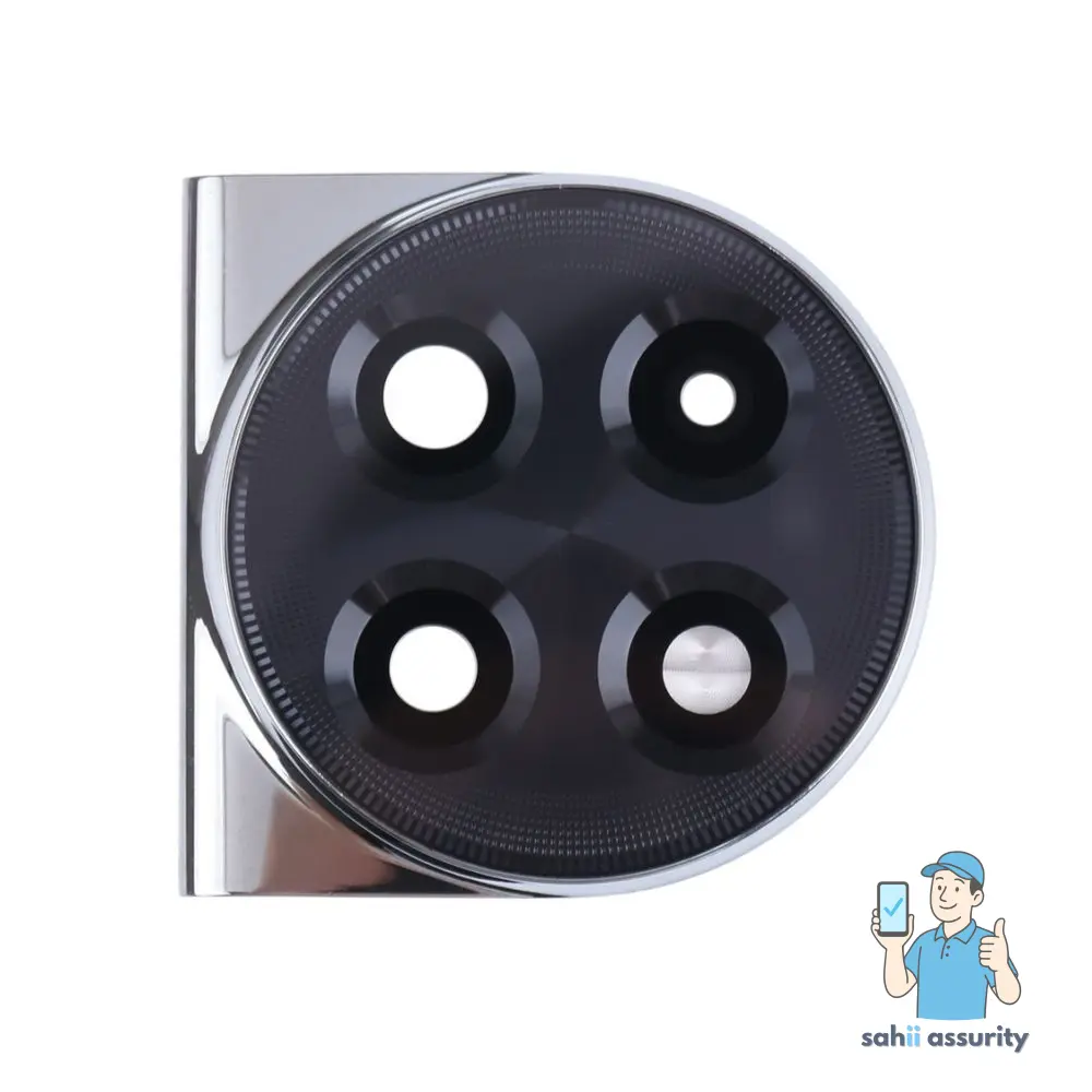 Camera Lens Glass with Frame for OnePlus Ace 2 White